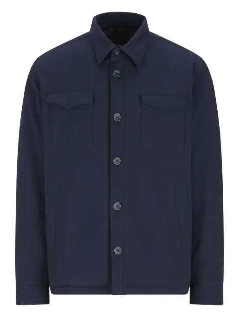 Herno flap-pocket buttoned overshirt Blue GI000562U12343Z