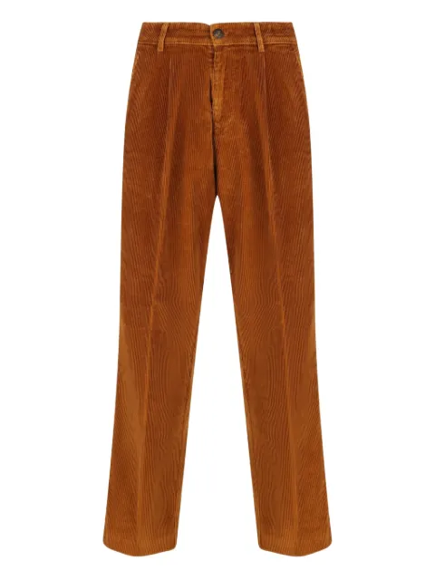 Fay corduroy straight-fleg trousers Brown MTM8151146LWG3