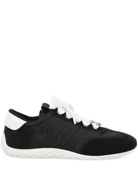 Roger Vivier logo-embroidered sneakers Black RVW79342810TNM0002