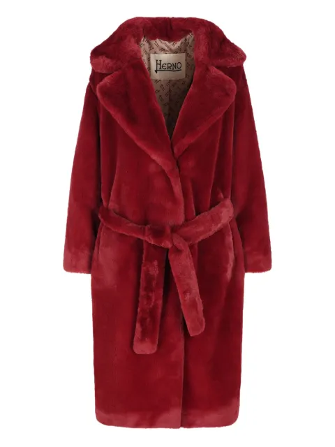 Herno belted coat Red CA000586D124226705