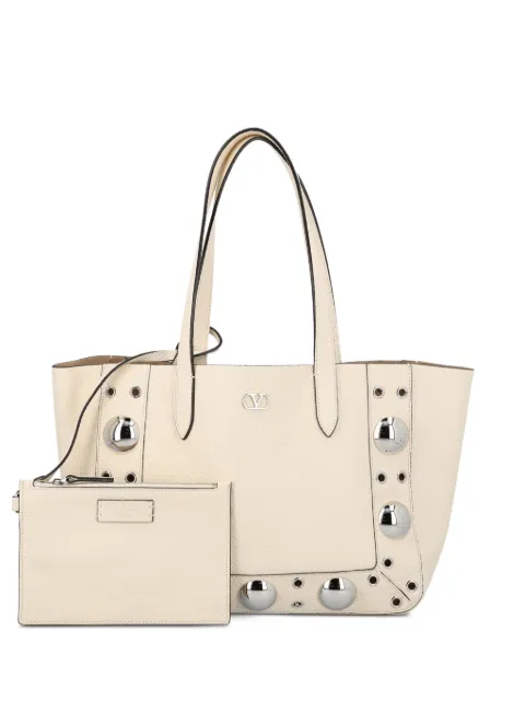 Valentino Garavani Nellcôte leather tote bag Neutrals WB0R88MJL