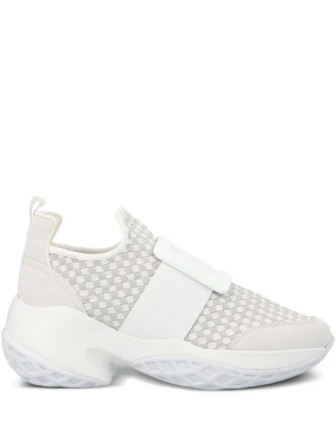 Roger Vivier Viv' Run woven buckle sneakers White RVW50642870UNN0UUR