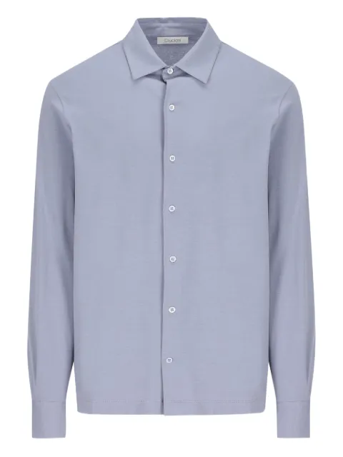 Cruciani button-cuff shirt Blue TE01ZCM01510190600