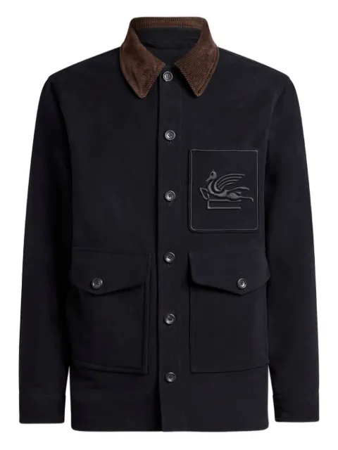ETRO pegaso patch-pocket jacket Black MRBA008199TU5M0