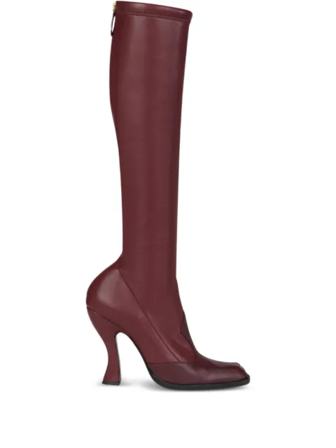 ETRO 105mm high-heeled studded boots Red WS4A0017AT270