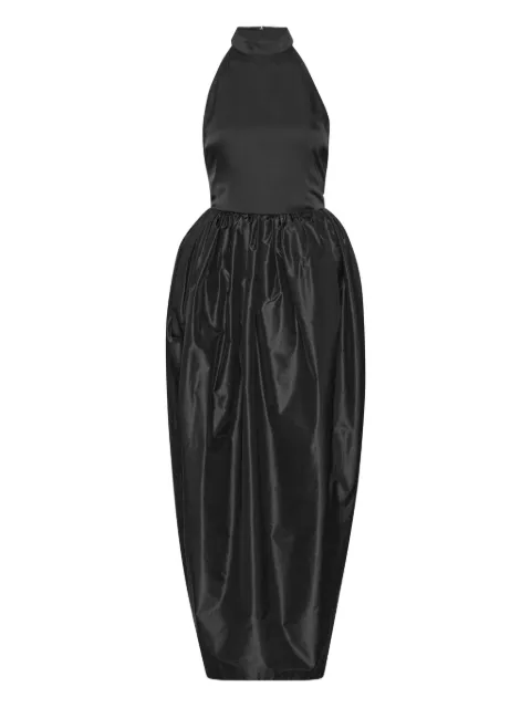 ROTATE BIRGER CHRISTENSEN satin taffeta maxi dress black Black 115242100