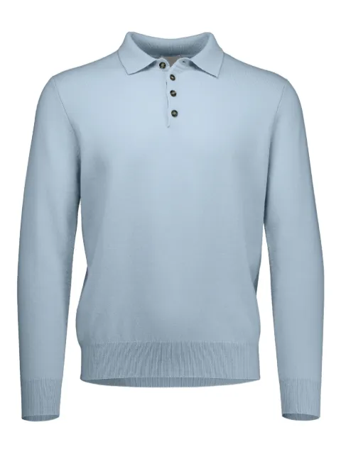 Allude cashmere polo shirt Blue 30023