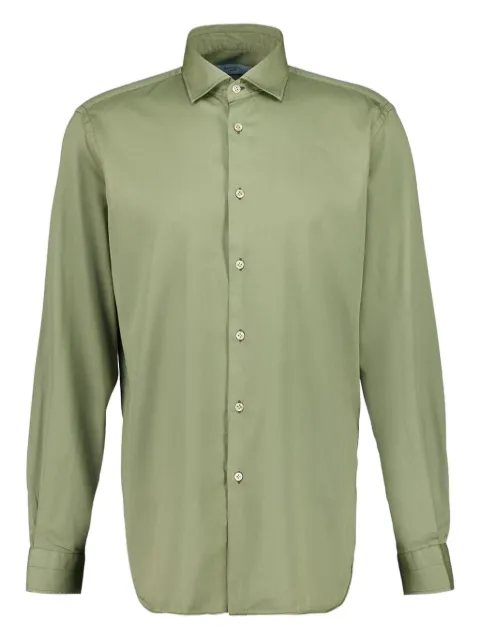 Boglioli buttoned french collar shirt Green 615TSB58570562