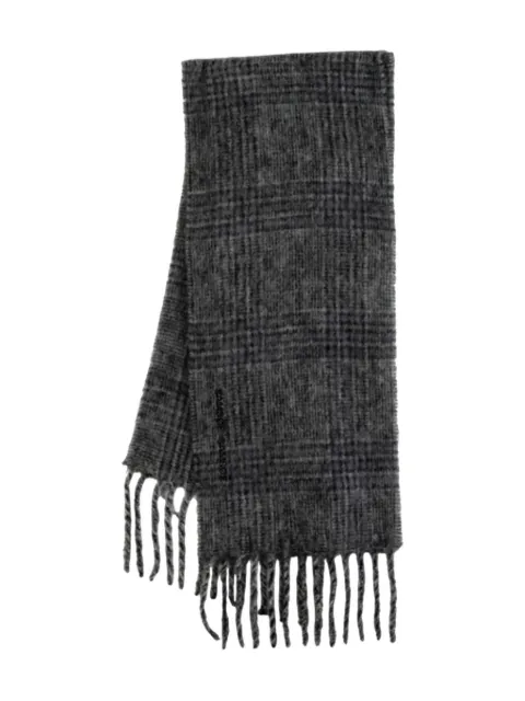 SAMSOE SAMSOE Alex checked fringed scarf Grey U23300003CLR002313