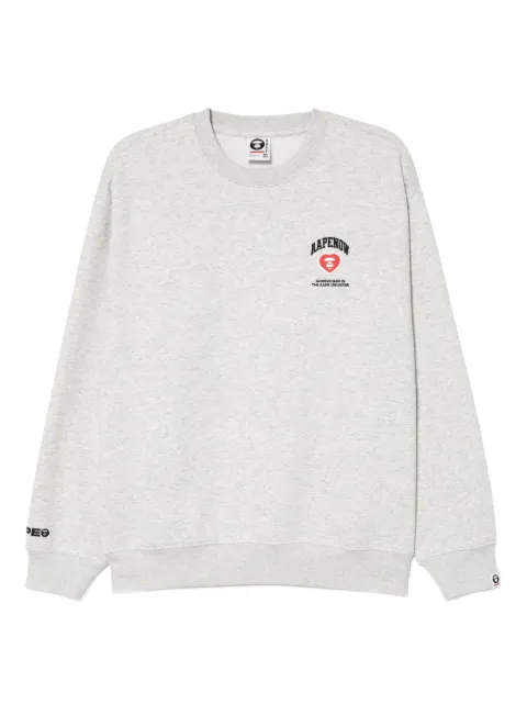 AAPE BY *A BATHING APE® logo patched sweatshirt Grey ASWC357XAP