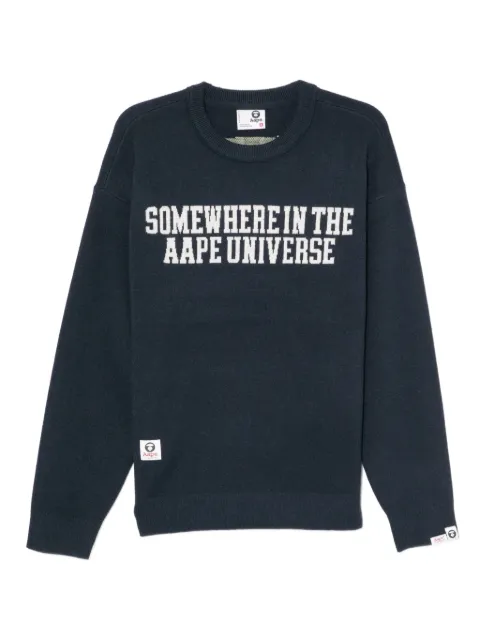 AAPE BY *A BATHING APE® logo-printed sweatshirt Blue AKND300XXP