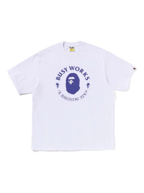 A BATHING APE® Busy Works T-shirt White 001TEL801331M
