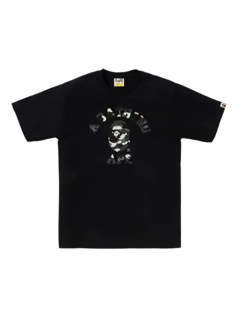 A BATHING APE® camo-logo T-shirt Black 001TEL801026M