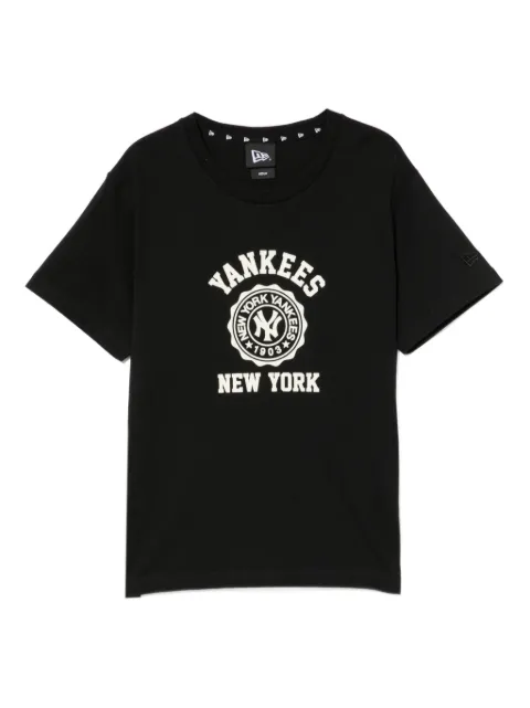 NEW ERA CAP logoed cotton T-shirt Black NERTEW00344X