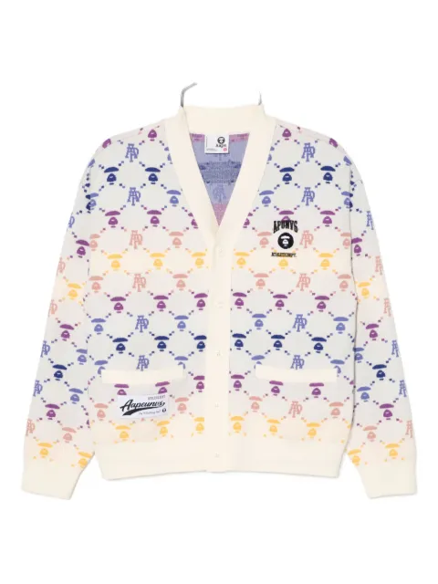 AAPE BY *A BATHING APE® logo-print cardigan Neutrals AKNB374XXP