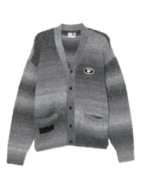 AAPE BY *A BATHING APE® logo-embroidered cardigan Grey AKND305XXP