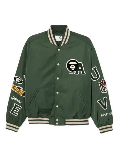 AAPE BY *A BATHING APE® logo-embroidered jacket Green AJK7742XXP