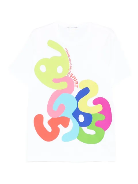 Comme Des Garçons Shirt graphic-print T-shirt White FPT003W25