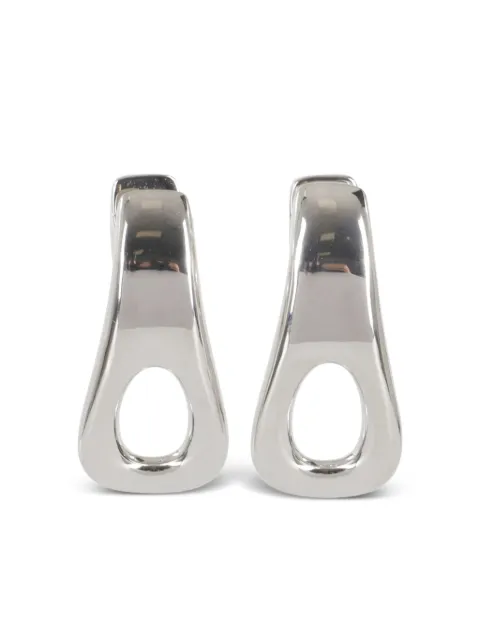 Rabanne zip-pull earrings Silver 25ABB0436MET767097