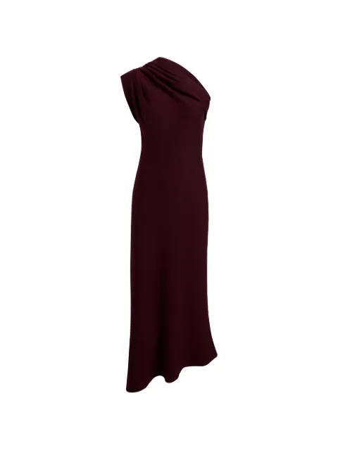 KHAITE draped one-shoulder dress Red 18043511581