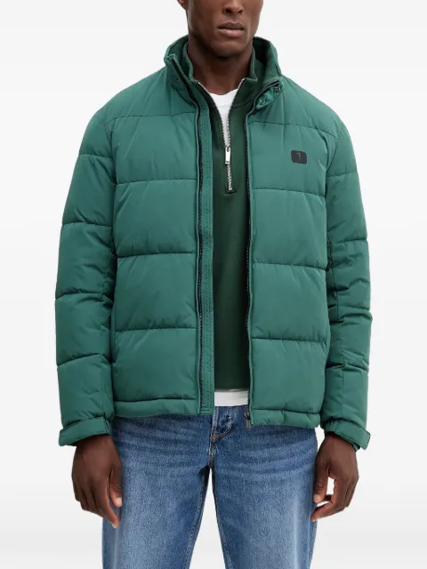 Trussardi logo-patch puffer jacket Green F007M000012N