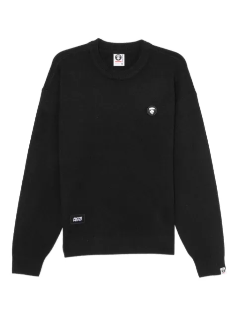 AAPE BY *A BATHING APE® logo-patched sweatshirt Black AKNC361XXP