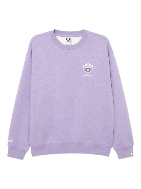 AAPE BY *A BATHING APE® logo-patched sweatshirt Purple ASWC357XBP