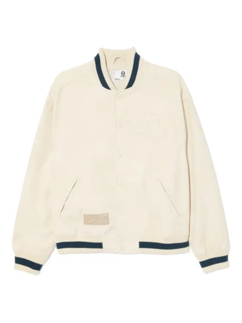 AAPE BY *A BATHING APE® logo-embossed jacket Neutrals ALJ7753XXP