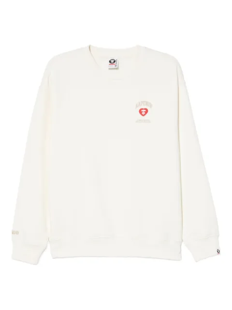 AAPE BY *A BATHING APE® logo-patched sweatshirt White ASWC357XXP