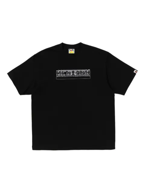 A BATHING APE® Baby Milo graphic T-shirt Black 002TEL801302M