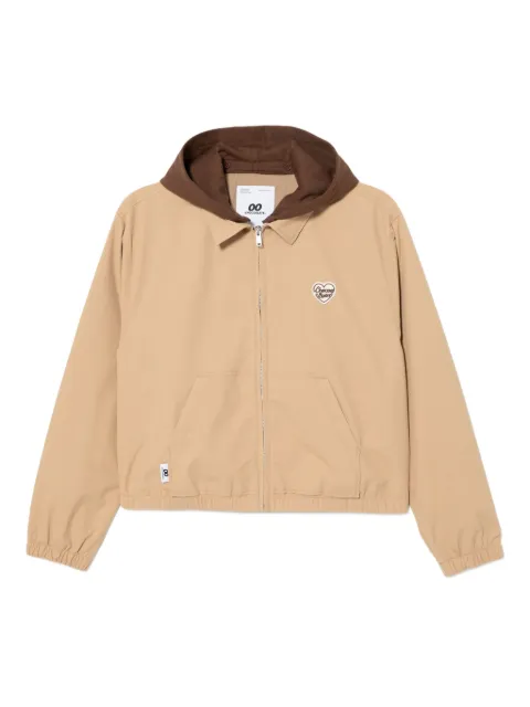 CHOCOOLATE logo-embroidered jacket Neutrals B1XLJW00612X