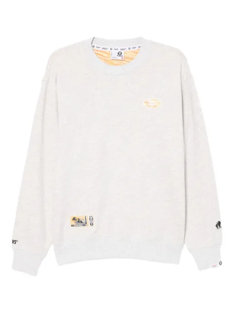 AAPE BY *A BATHING APE® logo-embroidered sweatshirt Grey ASWC383XXP
