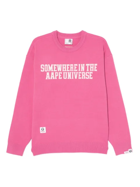 AAPE BY *A BATHING APE® logo-printed sweatshirt Pink AKND300XXP