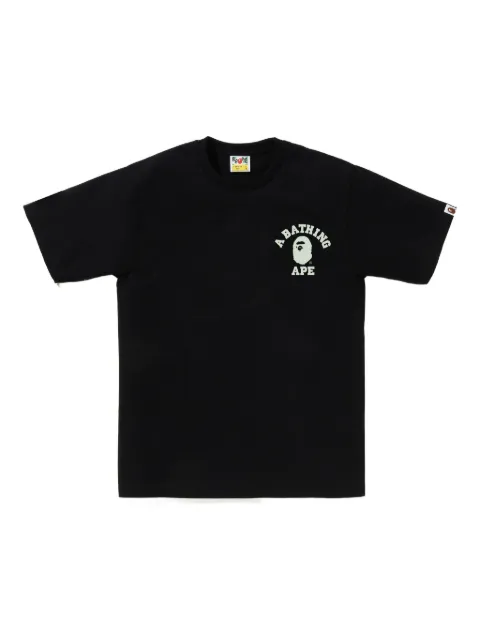 A BATHING APE® glow-in-the-dark T-shirt Black 0ZXTEM028101P