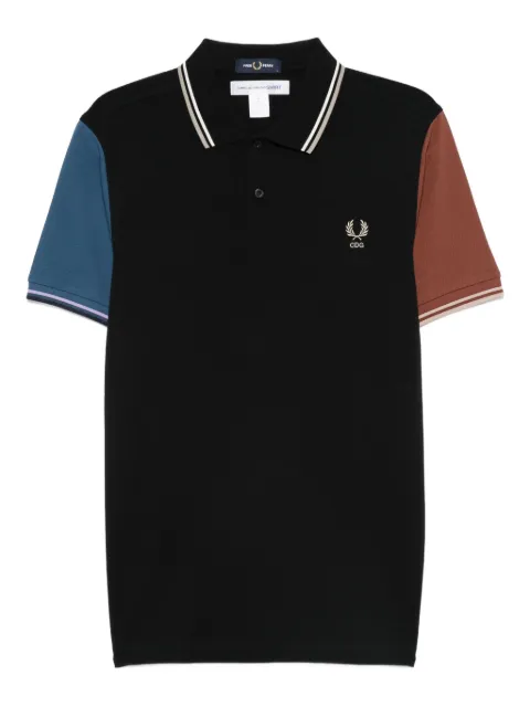 Comme Des Garçons Shirt colour-block polo shirt Black FPT502W25