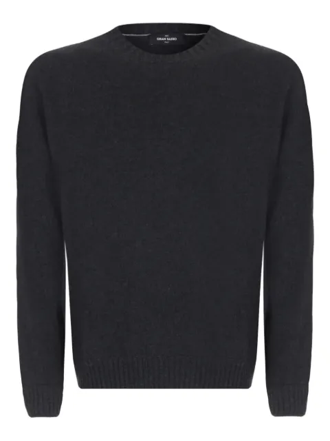 Gran Sasso ribbed crew neck sweater Grey 5710620201097