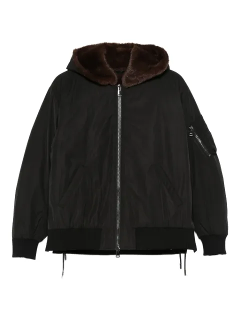 Gotha hooded zip-up jacket Brown LUW5NZ25475MRBRWN