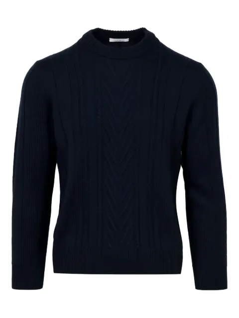 Paolo Pecora cable-knit sweater Blue A046F009