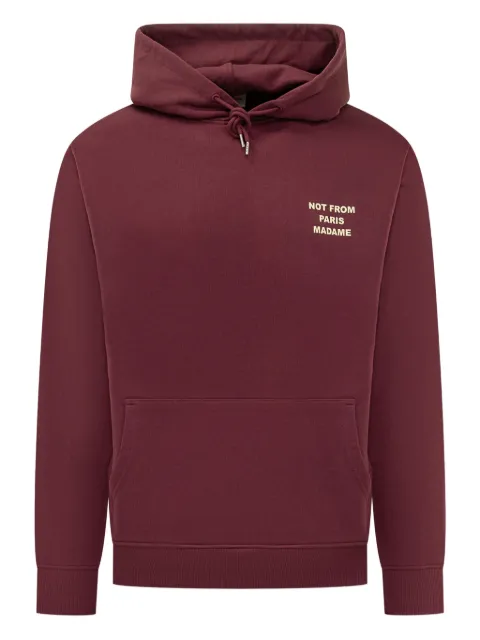Drôle De Monsieur slogan-print hoodie Red IHO162CO127