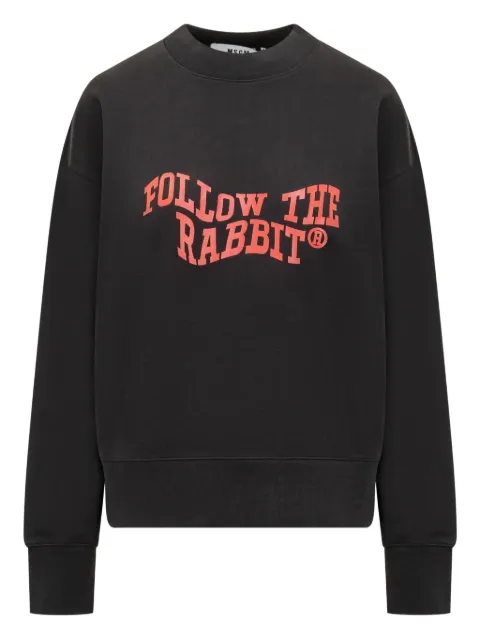 MSGM graphic-print sweatshirt Black 3941MDM93257799