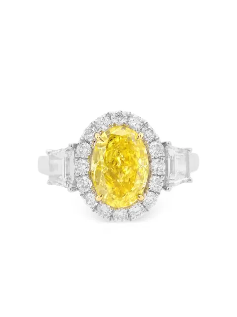 HYT Jewelry platinum diamond ring White R47HR