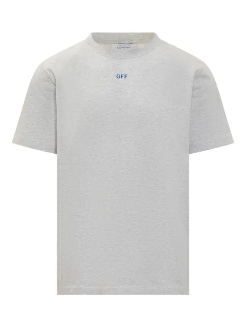 Off-White logo-print T-shirt Grey OMAA027F25JER0080846