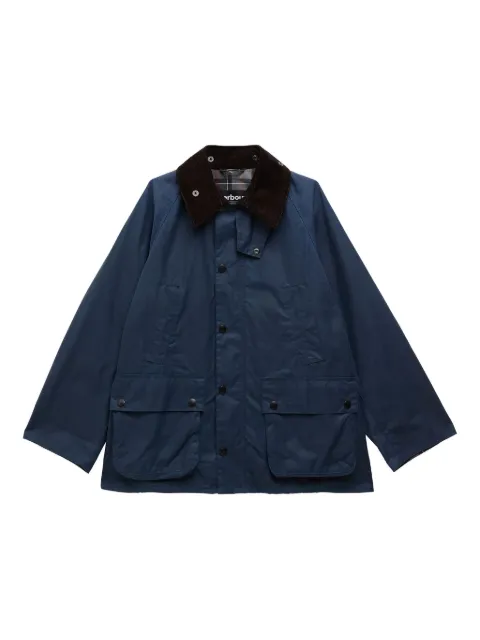 Barbour Bedale corduroy-collar jacket Blue MWX1679BL56
