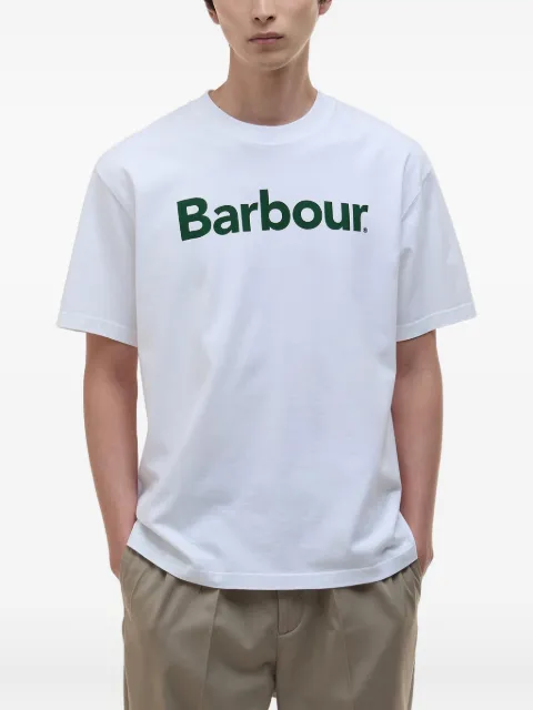 Barbour logo-print T-shirt White MTS1406WH11