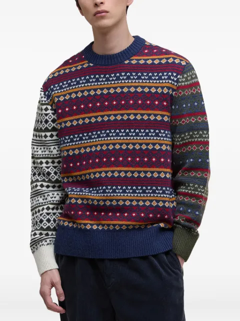 Barbour Fairisle-patterned sweater Blue MKN1651NY31