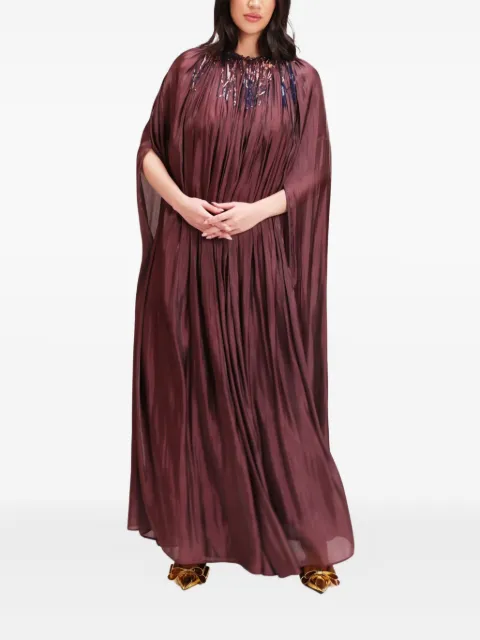 Baruni Samarah cape dress Purple FW2522AU