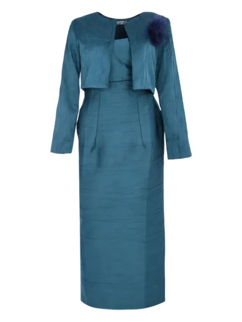 Baruni seam-detail maxi dress (set of two) Blue FW2514TL