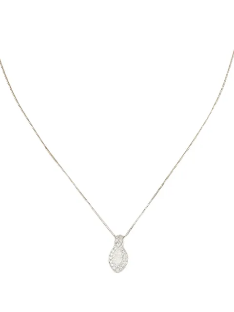 LB Exclusive Platinum diamond necklace Silver MF23082025