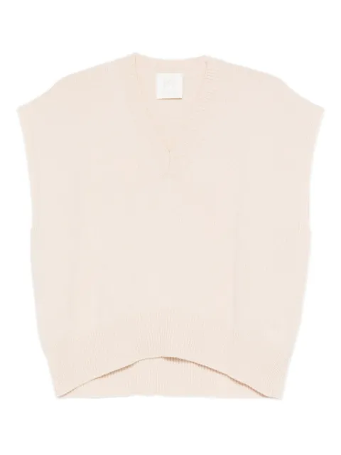 Marella V-neck sleeveless vest Neutrals CARDIFF