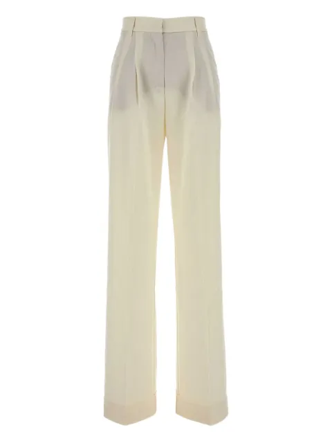 THE ANDAMANE pleated palazzo trousers Neutrals T180407ATNW050